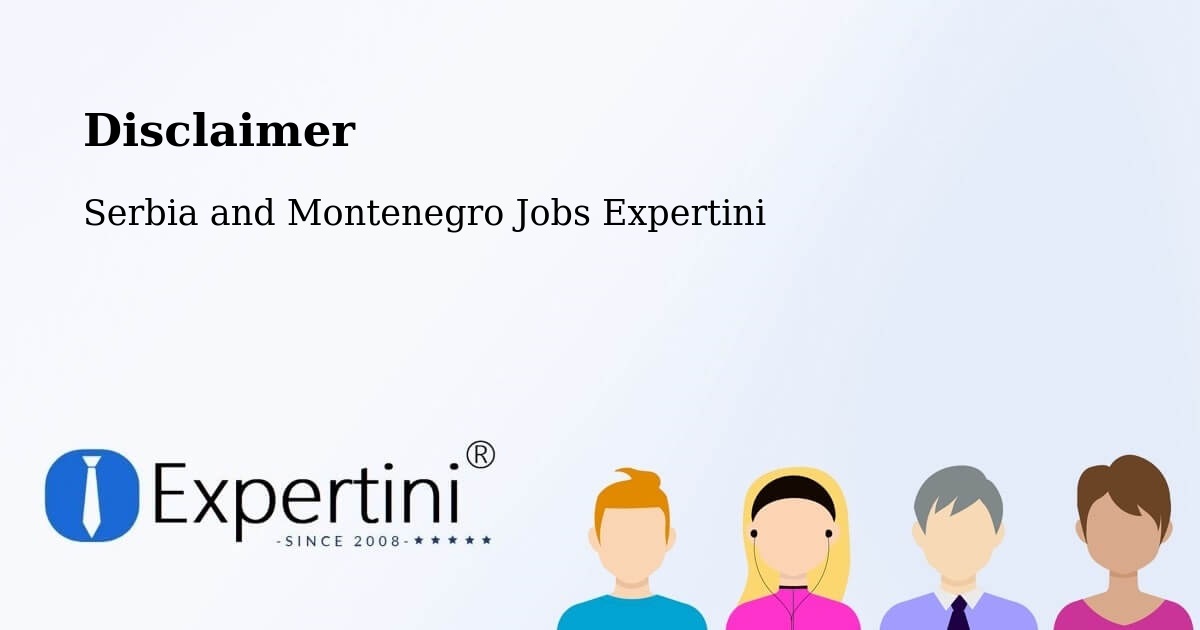 Disclaimer – Yellowknife - Serbia and Montenegro Jobs Expertini